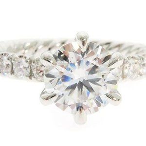 18k Gold 1.68ct Prong Solitaire Engagement Ring